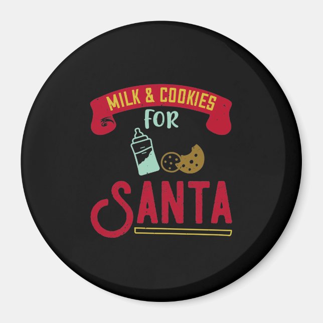 Milk & Cookies For Santa Magnet (Front)