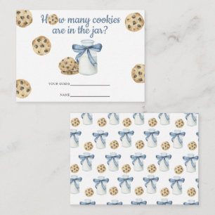 Milk & Cookies Guess how many cookies Enclosure Card
