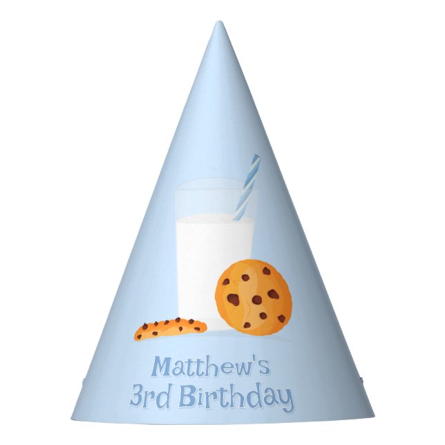 Milk & Cookies Party Hat (Front)