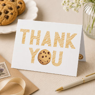 Milk & Cookies Thank You Card – Chocolate Chip Coo