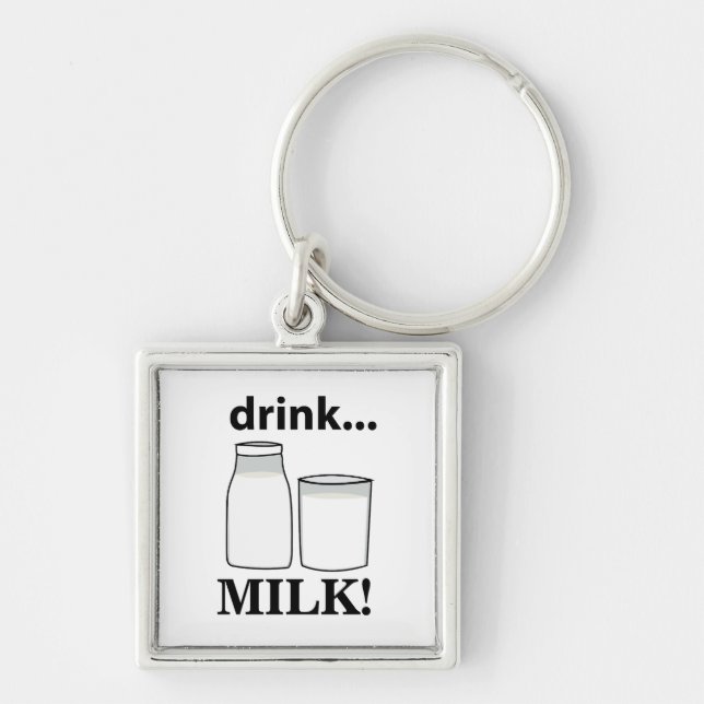 Milk Drink Milk  Keychain (Front)