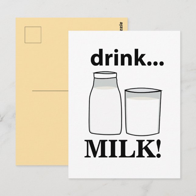 Milk Drink Milk  Postcard (Front/Back)