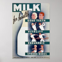 Milk - for health, good teeth, vitality, endurance