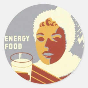 Milk for Warmth Classic Round Sticker