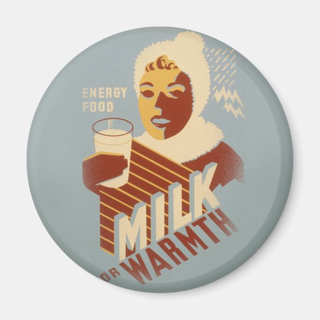 Milk for Warmth Magnet (Front)