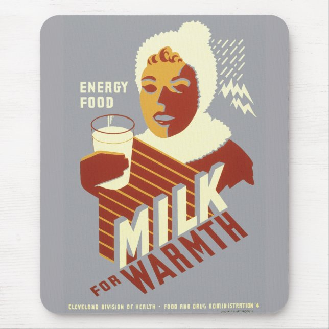 Milk for Warmth Mouse Pad (Front)