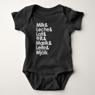 Milk Is Our Love Language Baby Bodysuit
