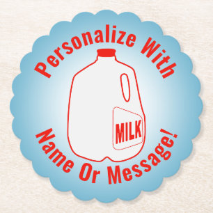 Milk Jug Paper Coaster