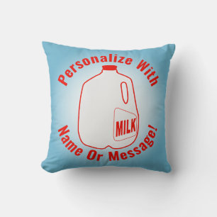 Milk Jug Throw Pillow