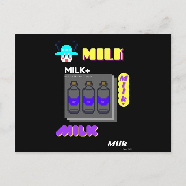 Milk party postcard (Front)