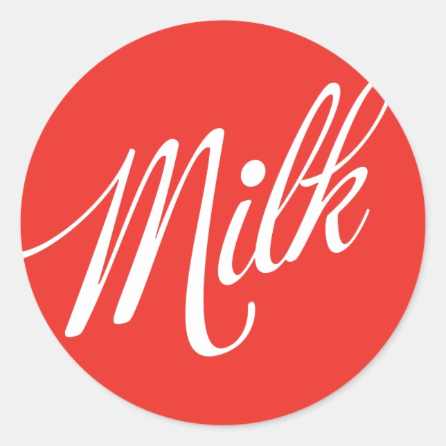 Milk Red Sticker (Front)