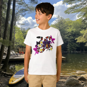 Milk Snake Exotic Floral Green T-Shirt