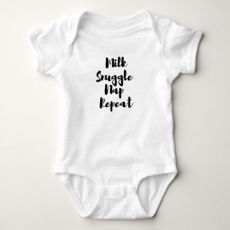 Milk Snuggle Nap Repeat Baby Bodysuit