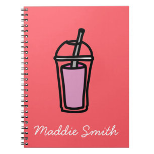 Milk tea Bubble Tea cute teen drink Notebook