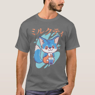 Milk Tea - Cute Kawaii Anime Fox - Japanese Aesthe T-Shirt