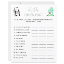 Milk Think Fast Game