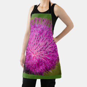 Milk thistle closeup apron