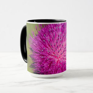 Milk thistle closeup mug