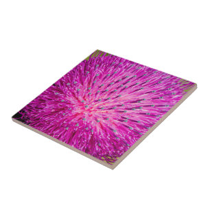 Milk thistle closeup tile