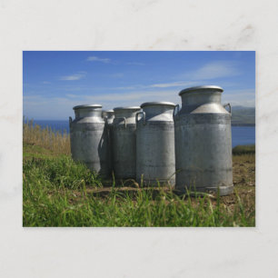 Milk urns postcard