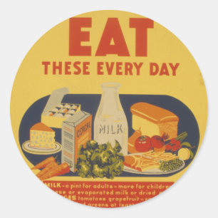Milk Vintage Poster Sticker