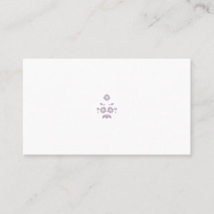 Milk White Classic Rose decorative design Appointment Card
