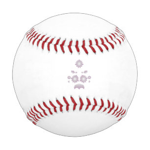 Milk White Classic Rose decorative design Baseball
