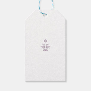 Milk White Classic Rose decorative design Gift Tags