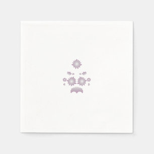 Milk White Classic Rose decorative design Napkin