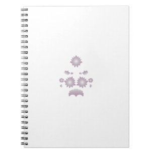 Milk White Classic Rose decorative design Notebook