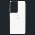 Milk White Classic Rose decorative design Samsung Galaxy Case<br><div class="desc">Phone Case</div>