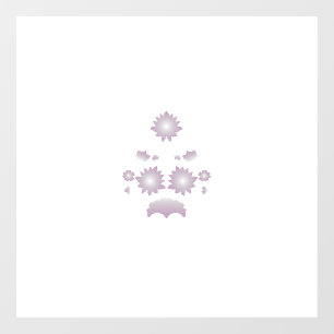 Milk White Classic Rose decorative design Window Cling