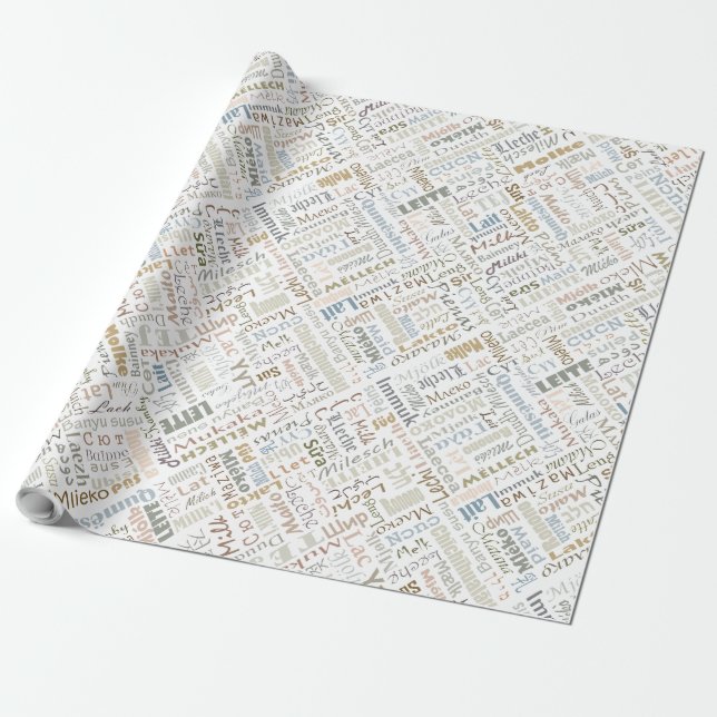 Milk Wrapping Paper (Unrolled)