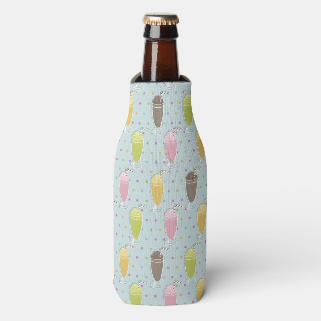 Milkshake Pattern Bottle Cooler (Bottle Front)