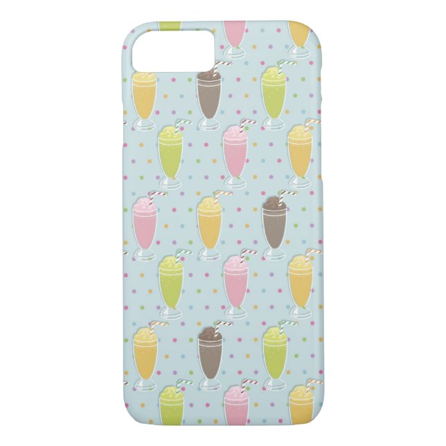 Milkshake Pattern Case-Mate iPhone Case (Back)