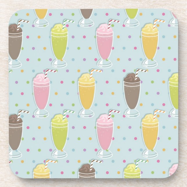 Milkshake Pattern Coaster (Front)