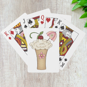Milkshake With An Umbrella Playing Cards