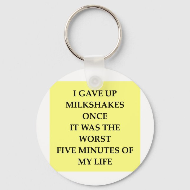 MILKSHAKES.jpg Keychain (Front)