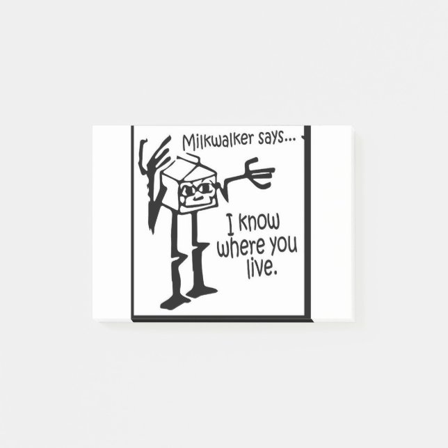 Milkwalker Says..... Meme Post-it Notes (Front)