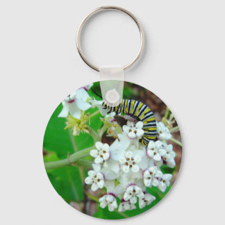 Milkweed and Monarch Keychain