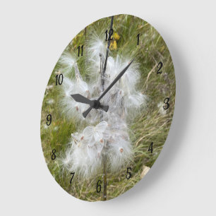 Milkweed   Butterfly   Large Clock