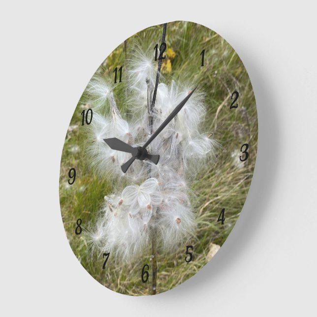 Milkweed | Butterfly | Large Clock (Angle)