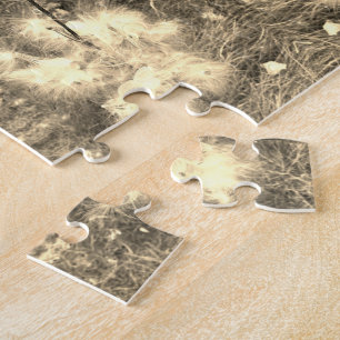 Milkweed   Butterfly   Sepia   Mirror Jigsaw Puzzle