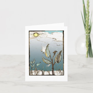 Milkweed in Winter Card