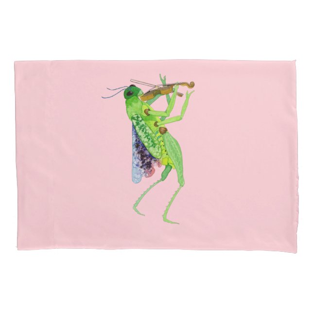 Milkweed Locust Violinist Pillowcase (Front)