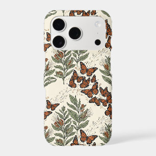 Milkweed Monarchs iPhone 17 Pro Case