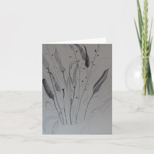 "Milkweed" par Judith Leighton, carte pour notes (Devant)