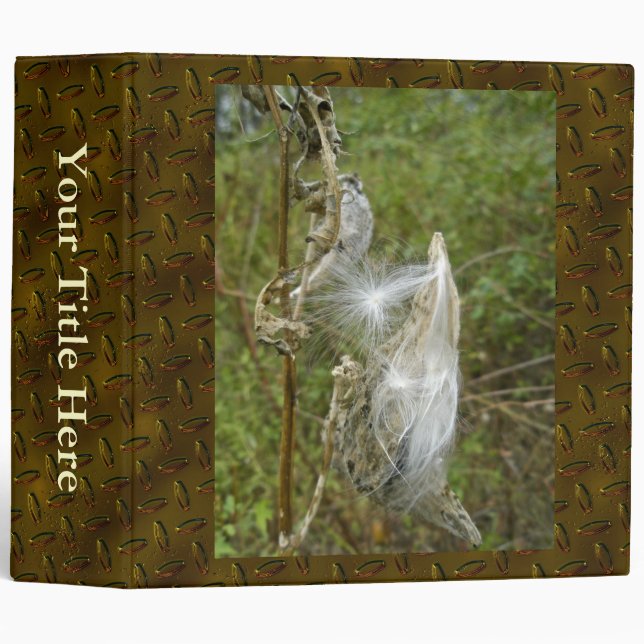 Milkweed Seeds Coordinating Items Binder (Front/Spine)