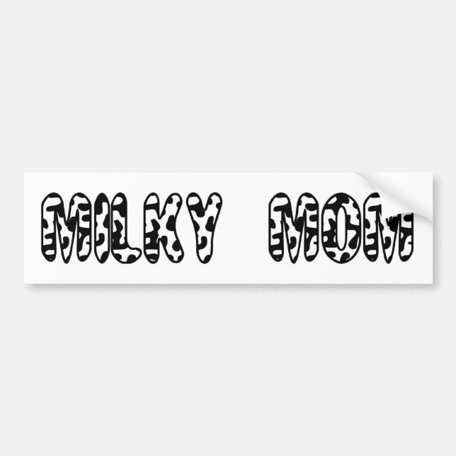 Milky Mom Bumper Sticker (Front)