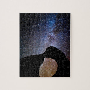 Milky way at night, California Jigsaw Puzzle